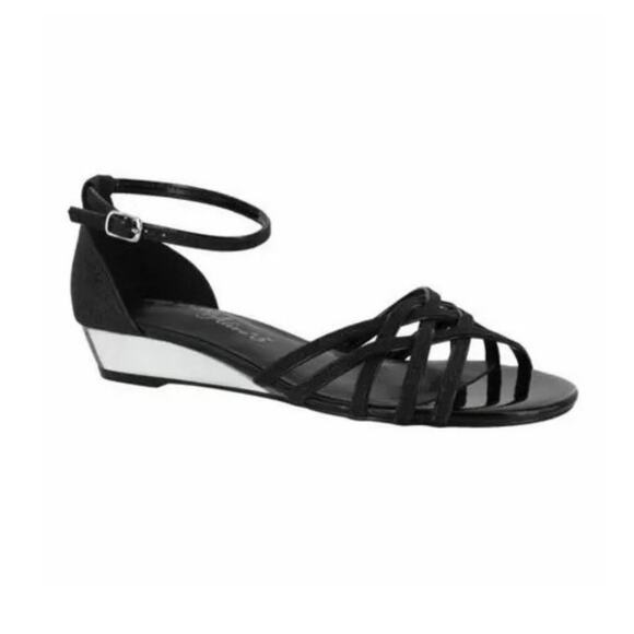 Easy Street Black Tarrah Dress Sandals Sz 9M NIB - Picture 1 of 12